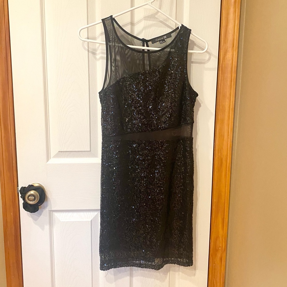 Forever 21 Black Sequin Dress